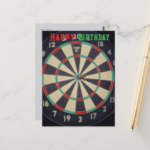 Perfekten: Bullseye på ritytan. Vykort