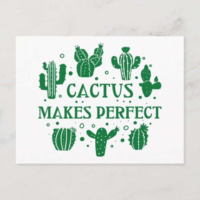 Perfekten Cactus Makes Vykort (Framsida)