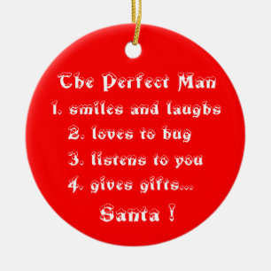 Perfekten Man-Cirkel-ornament Julgransprydnad Keramik