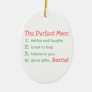 Perfekten Man-oval ornament