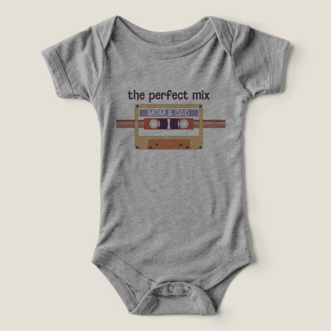 Perfekten Mix 70 s stil T Shirt (Design Framsida)