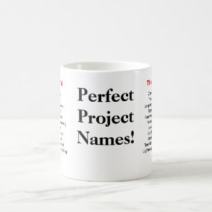 Perfekten projekterar namn - för att passa alla kaffemugg