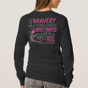 Perfekten steg bröstcancer för bästa vän 2 t shirt