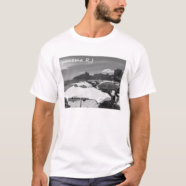 perfekten t-shirt med Ipanema Beach i Rio (Framsida)