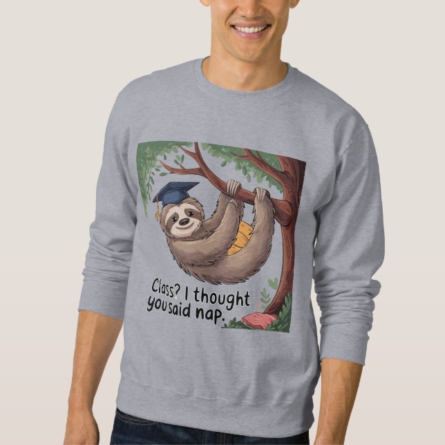 Perfekten Tee for Nap Älskare! T-Shirt Lång Ärmad Tröja (Framsida)