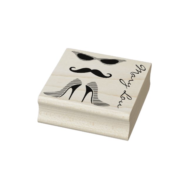 Perfekten Titta i svartvitt + din baksida och idé Stämpel (Stämpel)