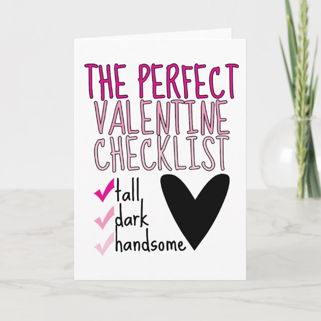 Perfekten Valentine Helgkort (Framsida)