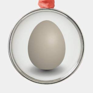 perfektens ägg julgransprydnad metall