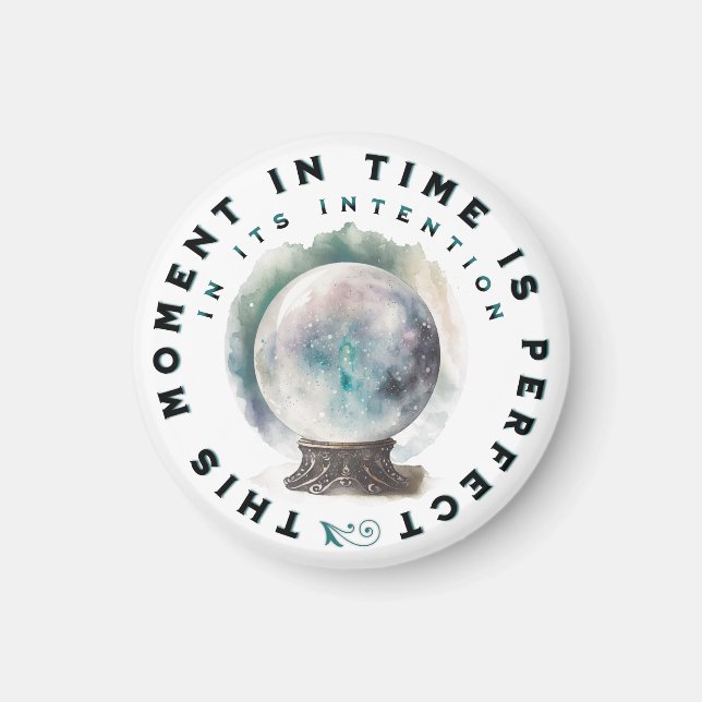 "Perfektens avsikt" - inspirationsmagnet Magnet (Framsidan)