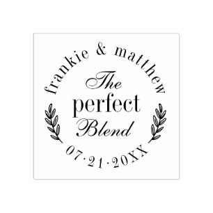 Perfektens blandning Elegant Skriptbröllopsförm Stämpel