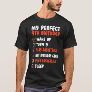 perfektens födelsedag för basketbollspelare 9:e fö t shirt