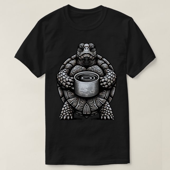 Perfektens gåva till kaffeturgisköldpaddans entusi t shirt (Design framsida)