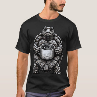 Perfektens gåva till kaffeturgisköldpaddans entusi t shirt