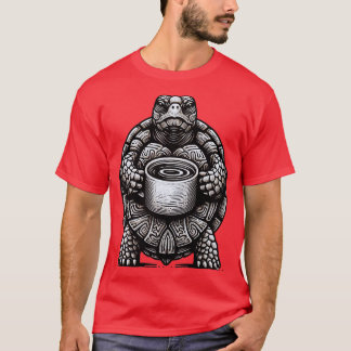 Perfektens gåva till kaffeturgisköldpaddans entusi t shirt
