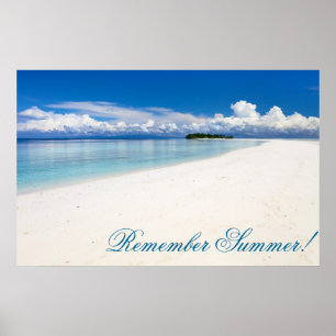 Perfektens havsstrand poster