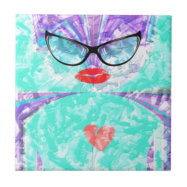 Perfektens hjärta kakelplatta (Framsidan)