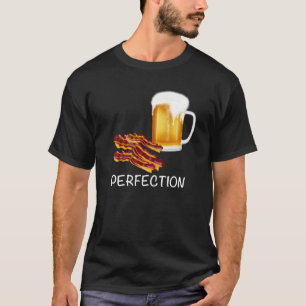 Perfektion är Beer och Bacon! Roligt för manar T Shirt