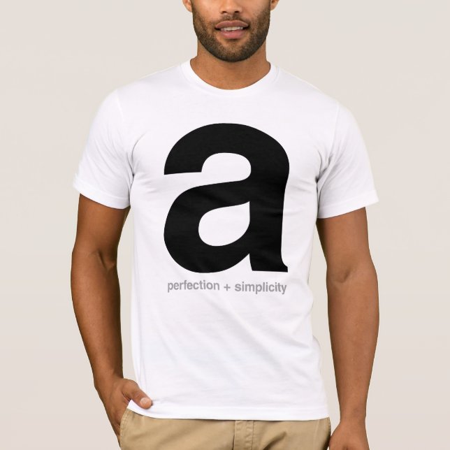 Perfektion + Enkelhet Tee Shirt (Framsida)