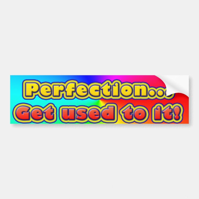 Perfektion…, Få van vid den! (Bildekal) Bildekal (Framsidan)