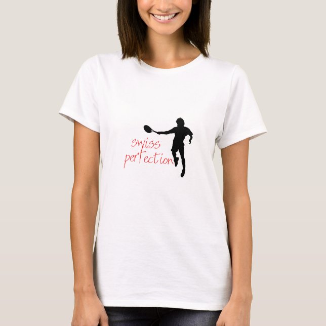 Perfektion för Federer Tshirtschweizare Tee (Framsida)
