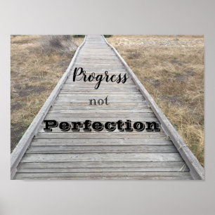 Perfektion för framsteg inte poster