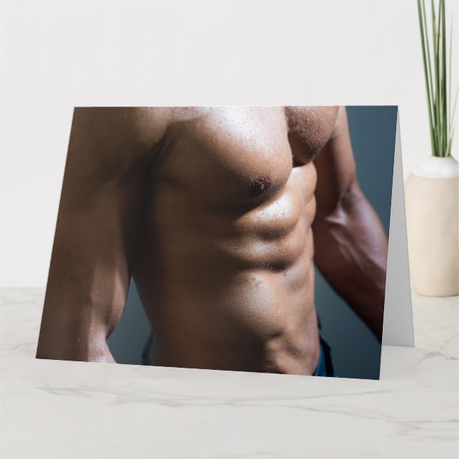 Perfektion Hett Guy Hälsning Card Kort (Framsida)