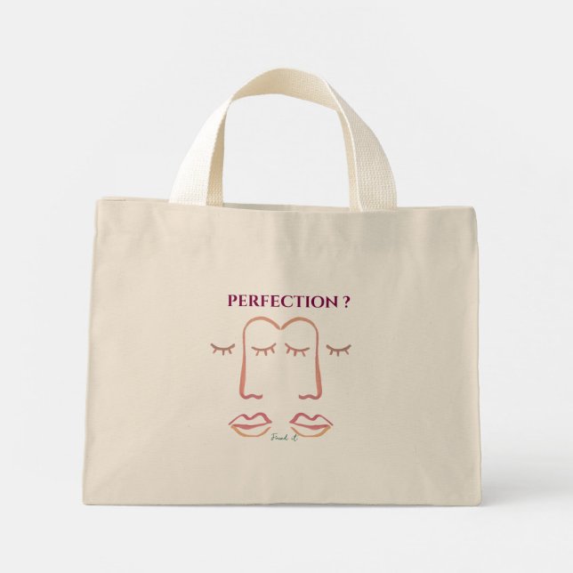 Perfektion? Hittade den – Chic och praktisk handvä Mini Tygkasse (Baksida)