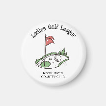 Perfektion i par - Dam Golf League Magnet