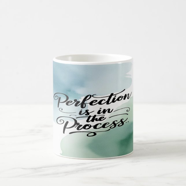 Perfektion ligger i processen kaffemugg (Center)