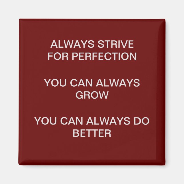 Perfektionsmagnet Magnet (Framsidan)