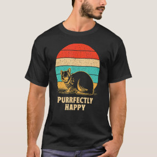 Perfektlycklig Katt Vänner Kattunge Kompis Positiv T Shirt