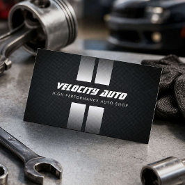 Performance Auto Shop Racingränder Svart Visitkort