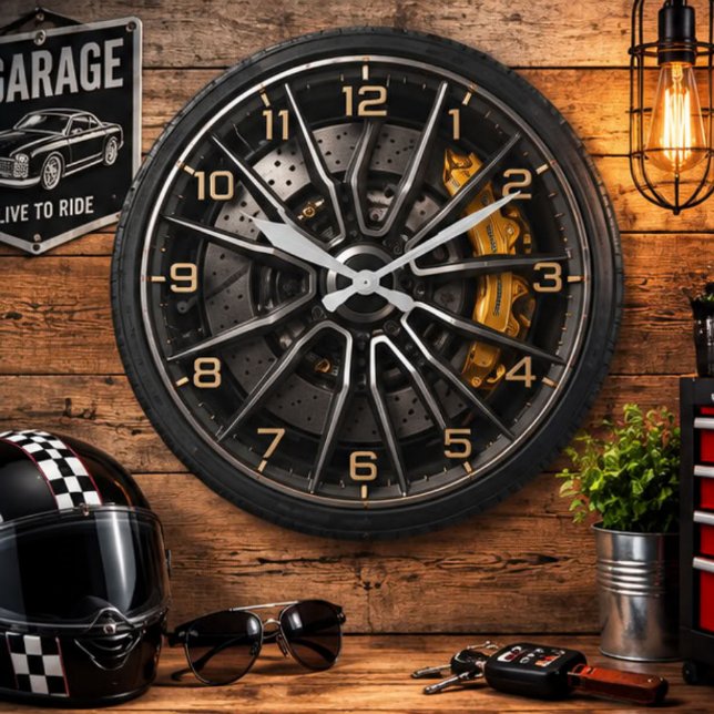 Performance Wheel Rim Stor Klocka (Skapare uppladdad)
