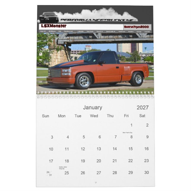Performancetrucks.net 2012 kalender (Jan 2027)