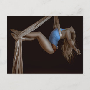 Performer för vackert Suspended Aerial Silke Vykort