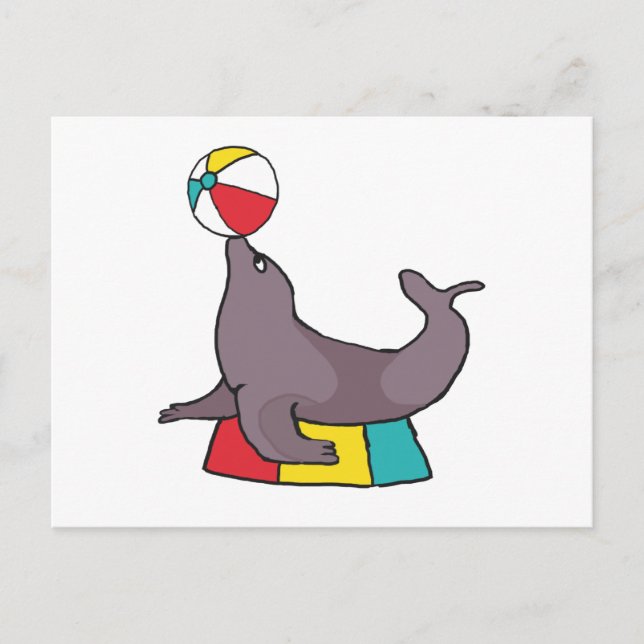 Performing Seal Vykort (Framsida)