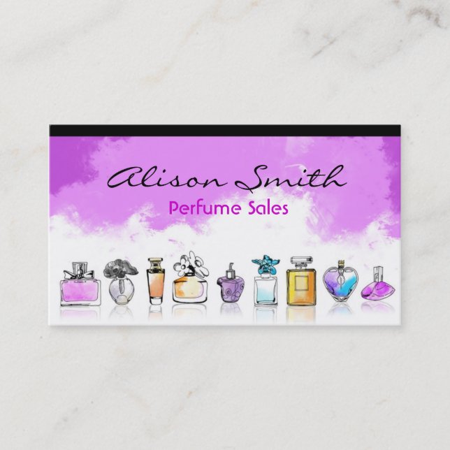 Perfume Sales Visitkort (Framsida)