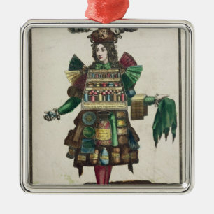 Perfumer'sens dräkt julgransprydnad metall