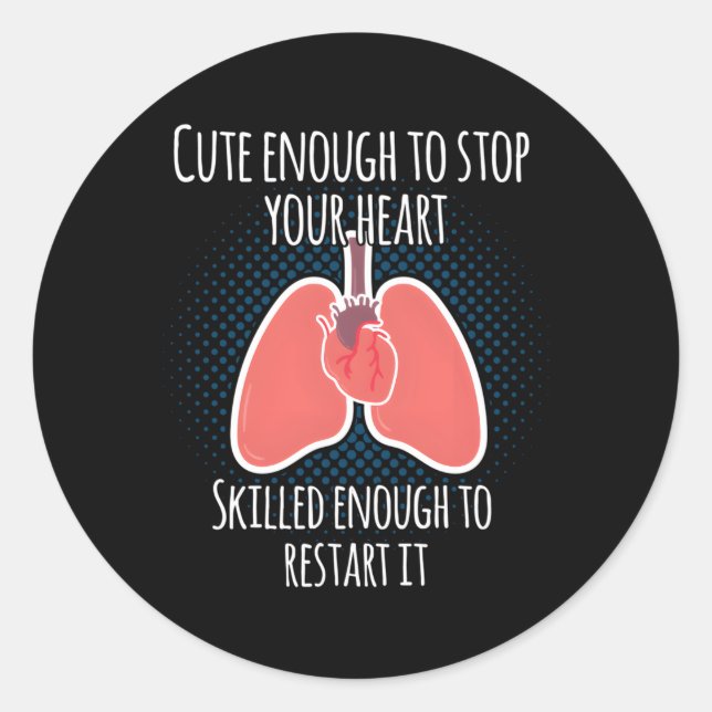 Perfusiolog Perfusion Runt Klistermärke (Framsida)