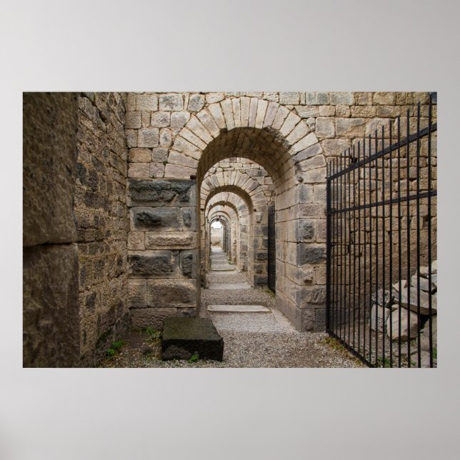 Pergamon Greece Ruins Poster (Framsidan)
