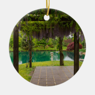 Pergola av wisteriaen julgransprydnad keramik