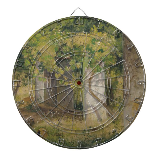 Pergola med druvor från Vin (vinodling i landskape Darttavla (Framsidan)