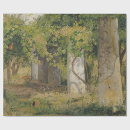 Pergola med druvor från Vin (vinodling i landskape Presentpapper