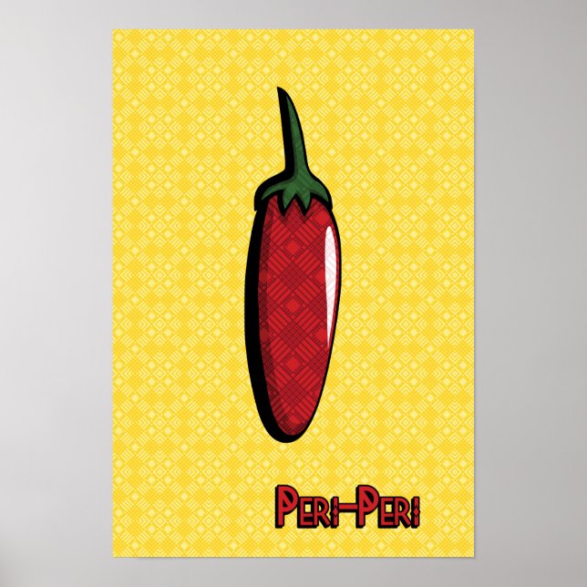 Peri-Peri Chili Pepper Poster (Framsidan)