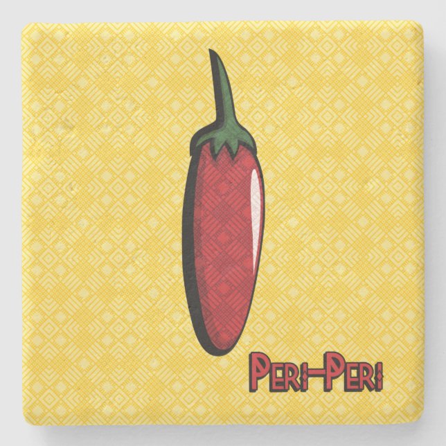 Peri-Peri Chili Pepper Stone Underlägg (Framsidan)