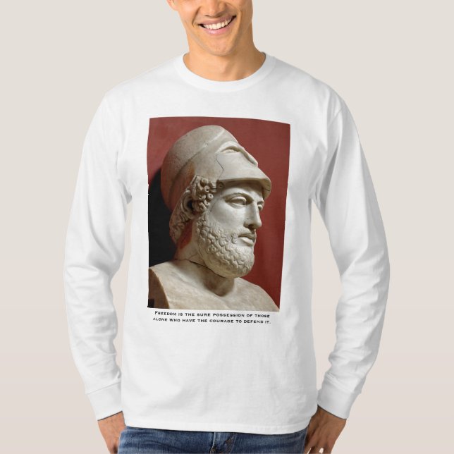 Pericles frihet är de säkra possna…, - Skräddarsy T-shirt (Framsida)