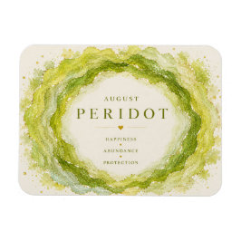Peridot August Födelsestein Flexi Magnet