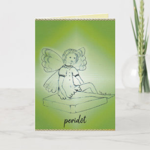 Peridot/Augusti välkomstkort Kort