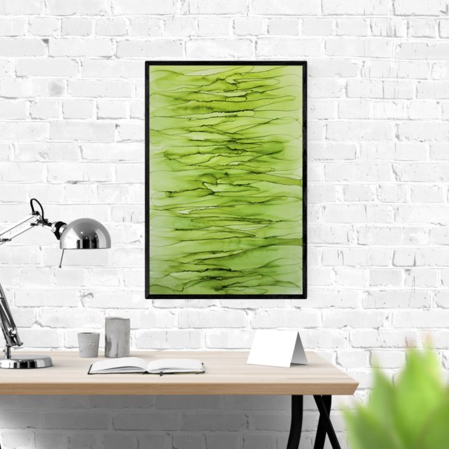 Peridot Green Abstract Poster (Skapare uppladdad)