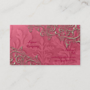 Peridot-hallon + rosa silver visitkort